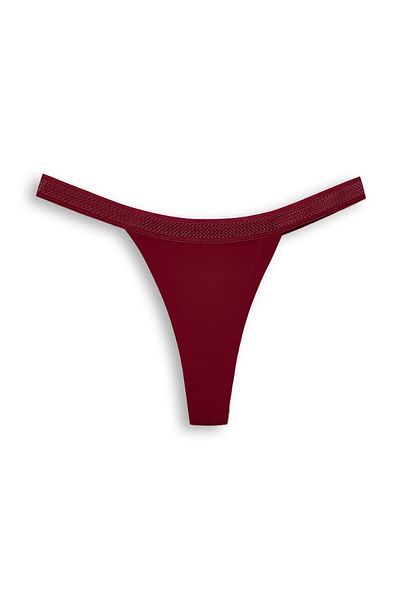 HNX Interlock Laser Cut Honeycomb Rubber Ghost Women's Thong Panties