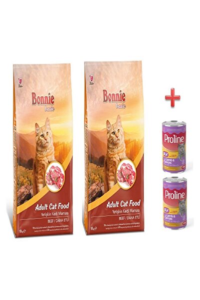Bonnie Dana Etli Yetişkin Kedi Maması 10 KG x 2 Adet + Konserve Hediyeli