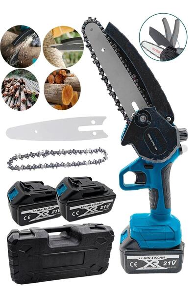 MOONSHOP Çift Akülü 21v 3ah Dal Budama Makinesi Garantili Ürün