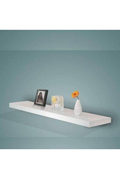 T.Concept T. Concept Dikdörtgen Beyaz Duvar Rafı 50 cm Gizli Monte