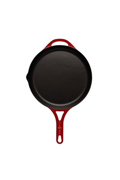 Sürel Pot Art, Düz Döküm Tava Kırmızı 28 cm