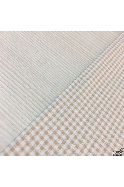Renk Tekstil Mini Gingham 100% Φυσικό Βαμβακερό Ύφασμα Ποπλίνας