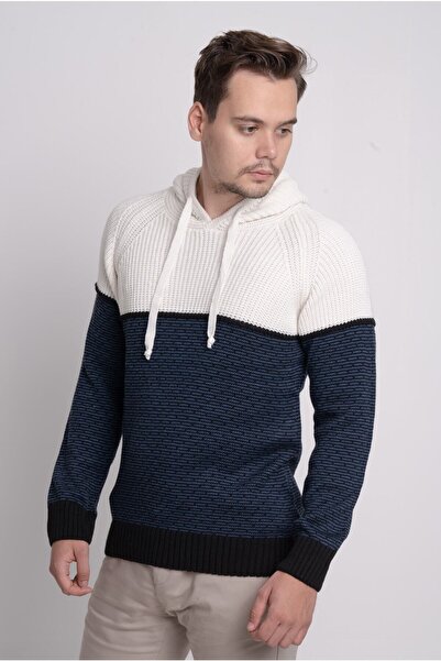 F&K 50100 Hooded Men's Knitwear Sweater