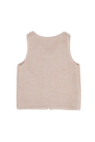 best kids Girl's Beige Fur Detailed Vest
