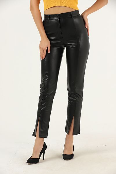 İKLİM LİFE Leather Trousers - Leg Slit