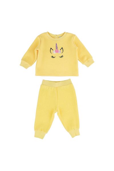 best kids Baby Girl Yellow Double Tracksuit Set