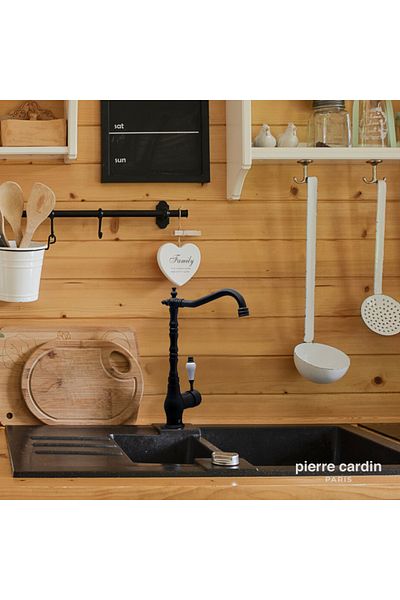 Pierre Cardin Rustic Swan Sink Luminaire Black