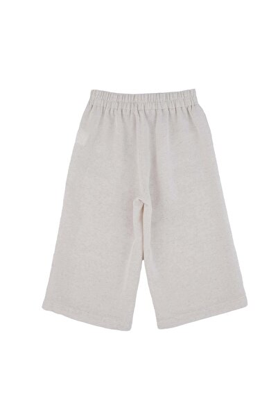 best kids Girl's Beige-green Linen Blended Trousers