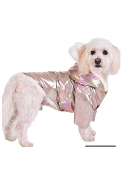 GedyCo Shiny Mocha Kalın Peluşlu Küçük Irk Köpek Montu