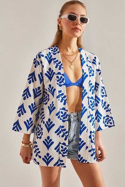 Bianco Lucci Dámské vzorované kimono