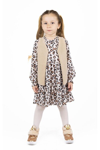 best kids Girl's Beige Fur Detailed Vest