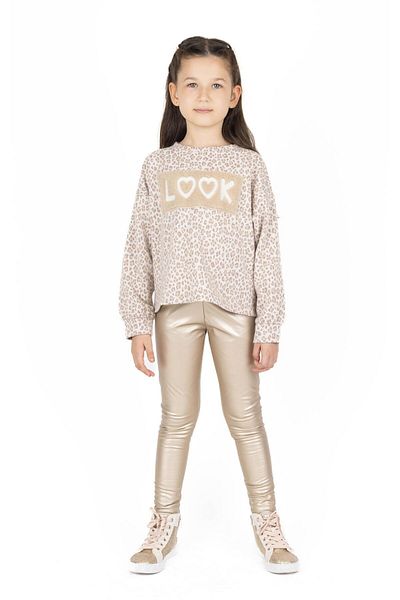 best kids Girl's Gold Leather Leggings