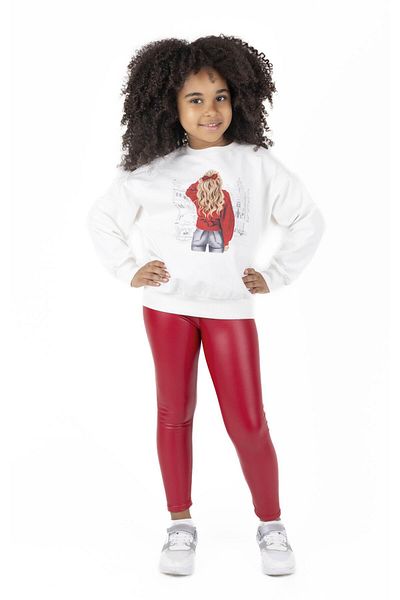 best kids Girl's Red Leather Tights