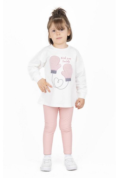 best kids Girl's Ecru-powder Sweatshirt