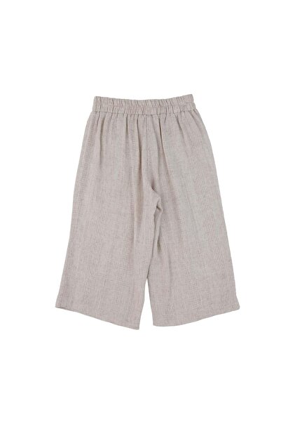 best kids Girl's Beige Linen Blended Trousers