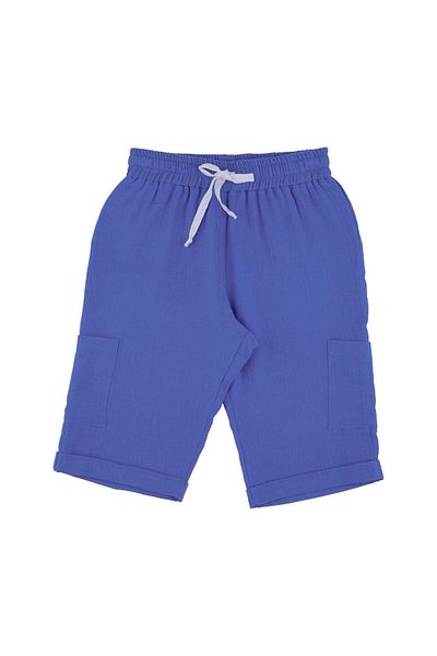 best kids Boy's Saks Blue Patch Pocket Shorts