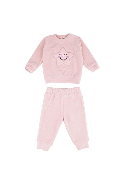 best kids Kız Bebek Pudra Ikili Eşofman Takımı