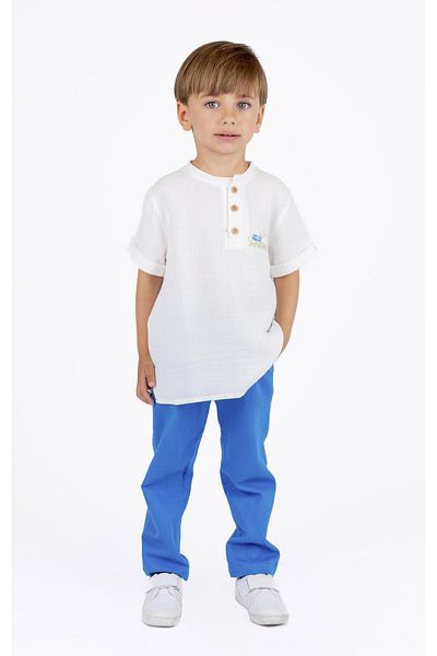 best kids Boy's Blue Pocket Trousers