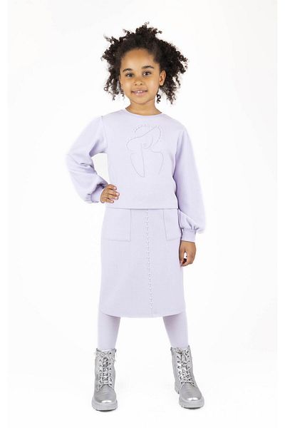 best kids Girl's Lilac Slit Skirt