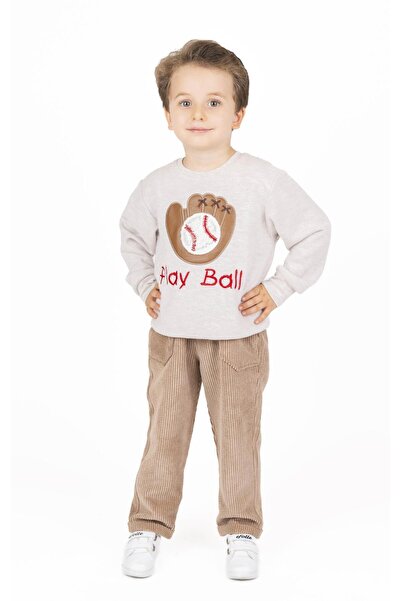 best kids Erkek Çocuk Bej Kadife Pantolon