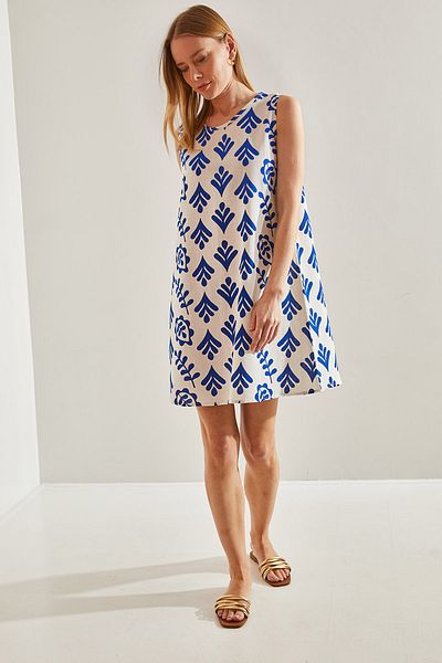 Bianco Lucci Women's Multi Patterned Dress