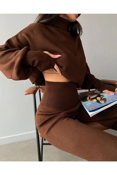 De Pose Комплект трикотаж с висока талия Finger Slip