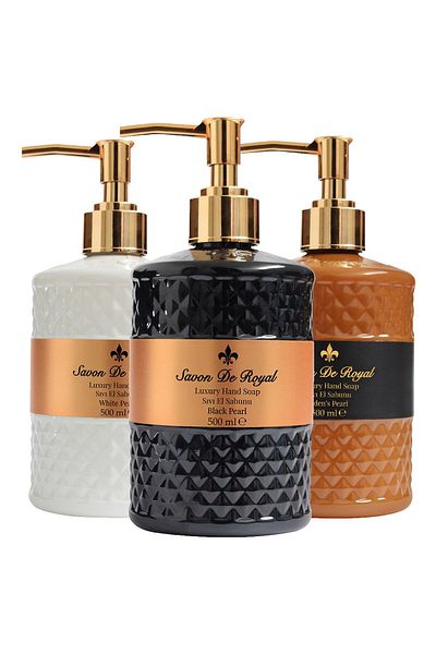 Savon De Royal عبوة صابون سائل لؤلؤي نباتي فاخر 500 مل
