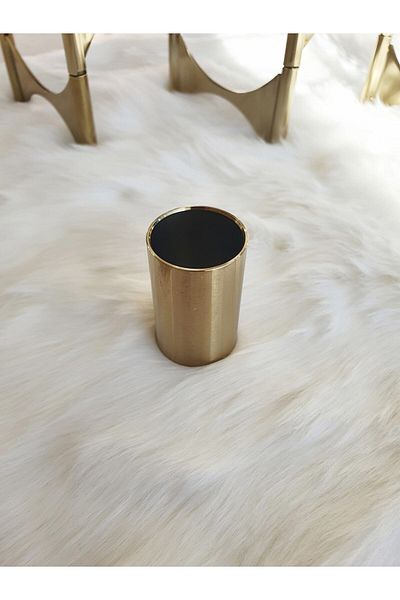 LOVYCO Toothpick Holder-matte Gold 1 Piece