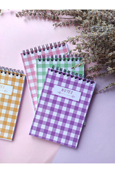 Flowery Paper Pötikare Telli Defter -a6 Çizgisiz,beyaz Sayfa , Notepad,blokno...