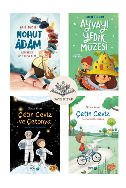 Timaş Yayınları Nohut Adam - Ayvayı Yedik Müzesi - Çetin Ceviz ve Çetonya - Ç...