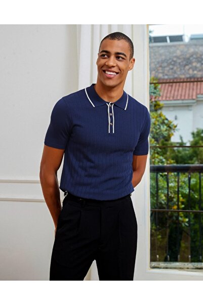 youknitwear you Petrie Polo Neck Knitwear T-shirt