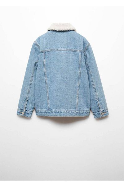 MANGO Kids Παλτό με επένδυση από τεχνητή γούνα