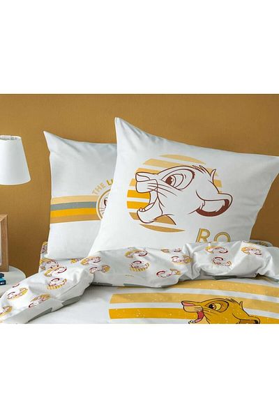 Taç Față de pernă decorativă, 100% bumbac, imprimată pe două fețe, 1 bucată