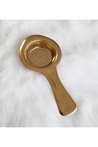 LOVYCO Gold Stainless Steel Tea Strainer