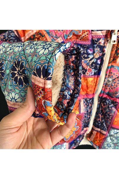 Zelhankids GIRL AUTHENTIC PATTERN SHORT COAT