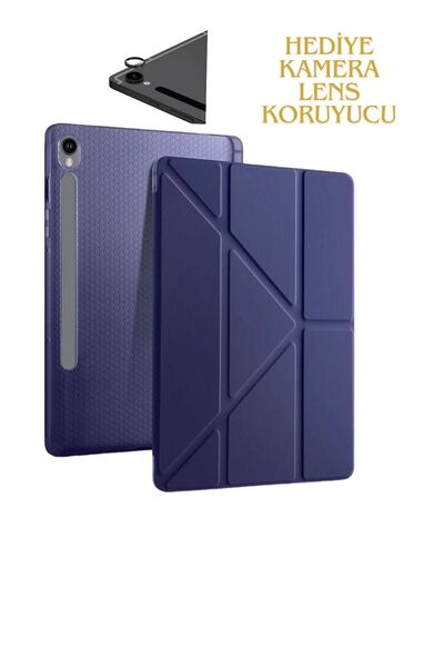 Fogy Samsung Galaxy Tab S9 FE 10,9 SM-510 SM-710 Kılıf Tri Folding Kalem Bölm...