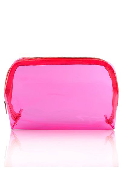 Tikatti Transparent Makeup Bag Pink