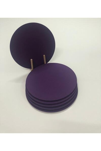 HALFART Büyülü Lavanta: Mor Yıkanabilir MDF Kaplama Amerikan Servis Supla - 1 Adet