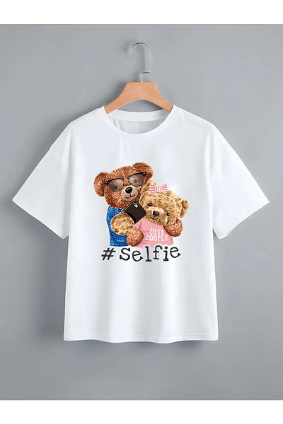 FULL TOLERANCE tricou pentru copii cu imprimeu ursuleț
