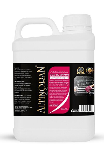 Altınoran Altın Oran Cilalı Oto Şampuanı 5 Kg