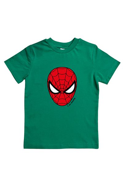 SPIDERMAN лятна детска тениска от памучен пениран плат с щампа на човек паяк