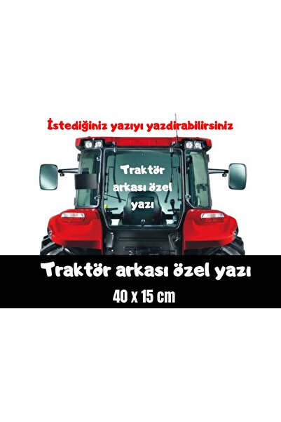 EYBA STİCKER Traktör arkası özel yazı sticker case tümosan massey erkunt