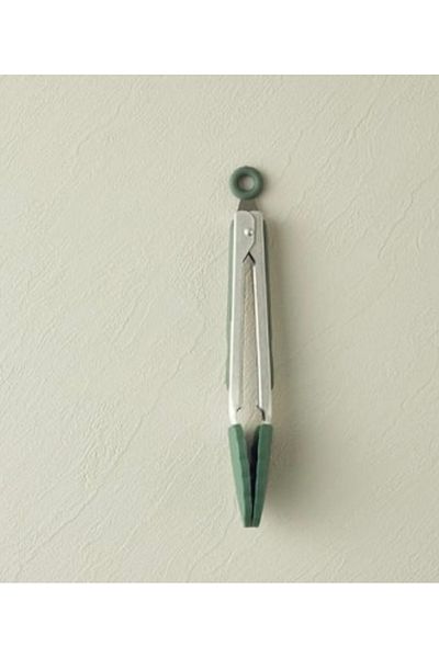 English Home Lena Steel Tongs Dark Green