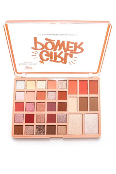 Acarlar Ticaret Girl Power 25li Göz Farı & 6Lı Kaş Farı ve 2Li Highlighter Se...
