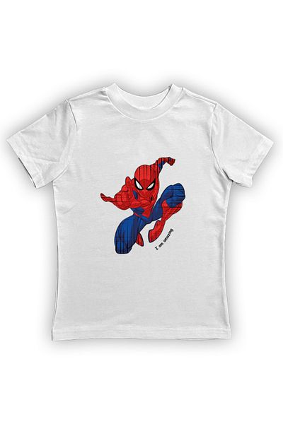 SPIDERMAN printed spider-man cotton combed cloth summer children's T-shirt