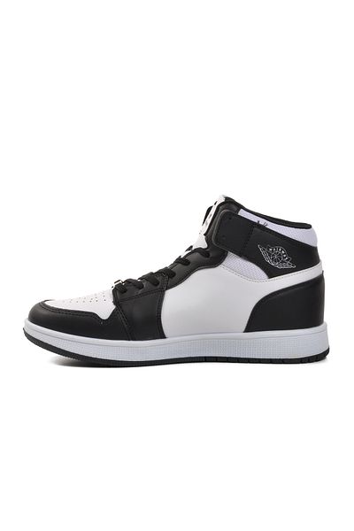 WALKWAY Ανδρικό Hi Sneaker Wlkwy-Sloga Ασπρόμαυρο