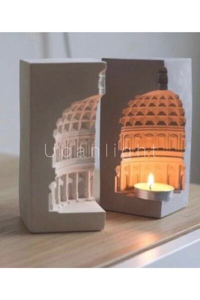 ucanlightucl 2’li Iskandinav Dekoratif Roma Pantheon Mimari Obje (2 Adet)