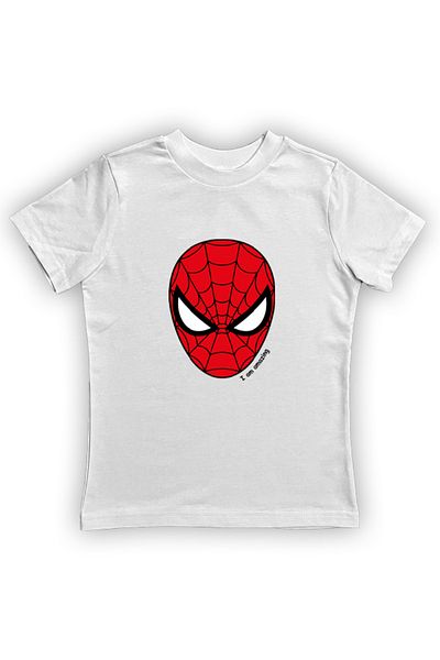 SPIDERMAN лятна детска тениска от памучен пениран плат с щампа на човек паяк
