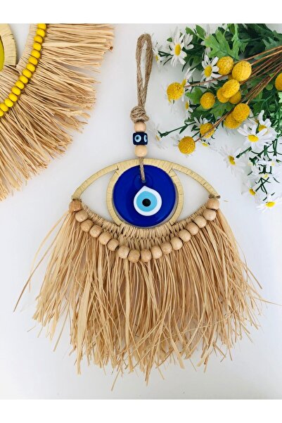 Hasirdukkanii Mini Evil Eye Raffia Wall Ornament