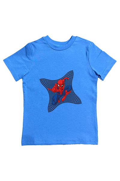 SPIDERMAN tricou copii de vara din stofa pieptanata din bumbac tip spider-man imprimat